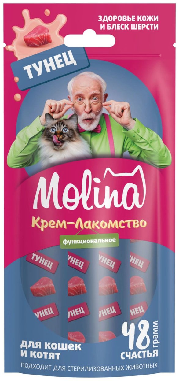 Лакомство Molina паштет тунец 48 г
