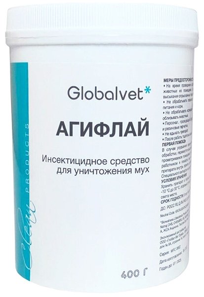 Средство GlobalVet Агифлай от мух, от блох порошок 400 г