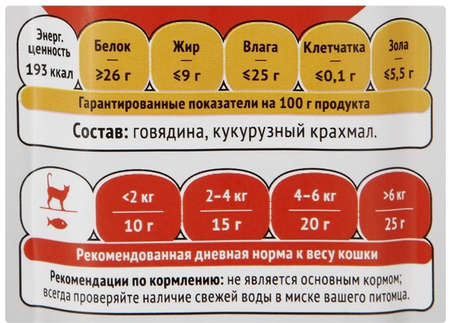 Лакомство Деревенские лакомства мясные колбаски из говядины 45 г