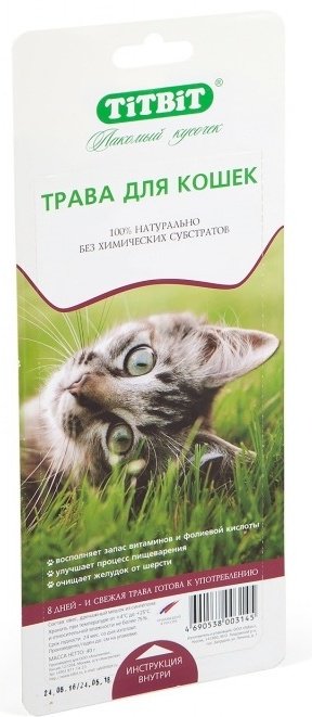 Лакомство TiTBiT трава овес 40 г 1 шт