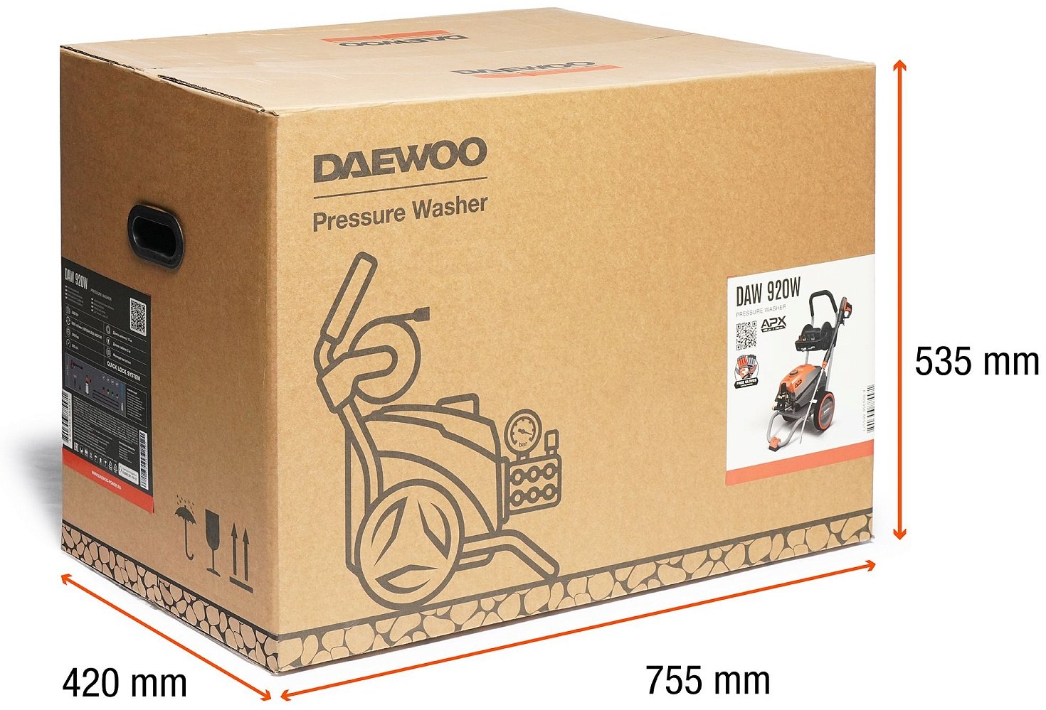 Мойка высокого давления Daewoo электрический 200 бар, DAW 920W купить,357490
