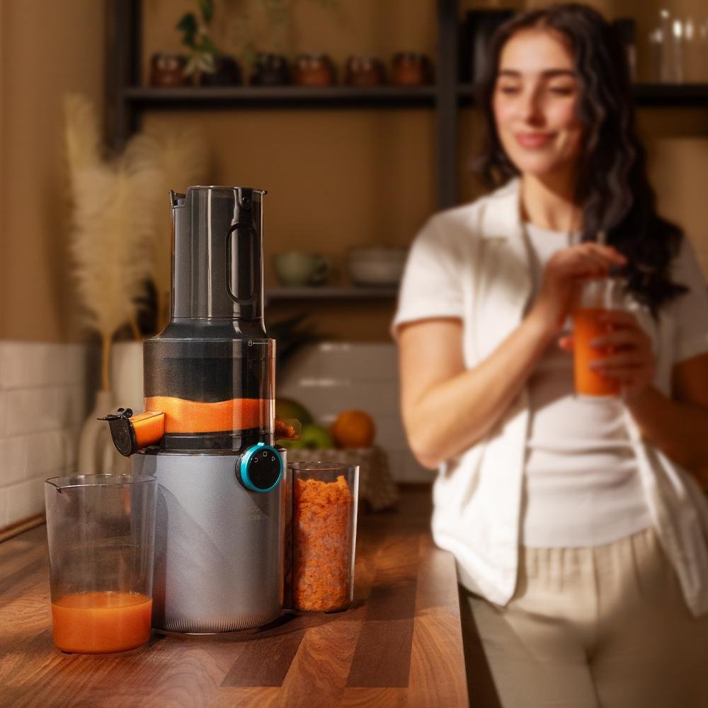 Соковыжималка Cecotec JuiceLive 1500 Slim серый