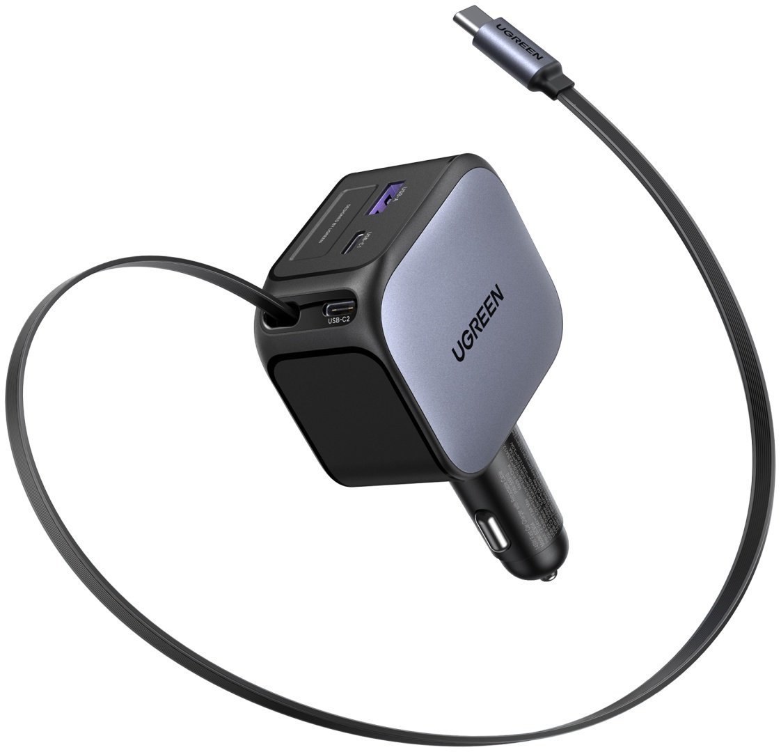 Зарядное устройство Ugreen EC604 (55910B) USB Type-C, USB 145 Вт серый