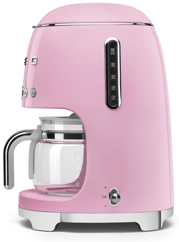 Кофеварка Smeg DCF02PKEU розовый