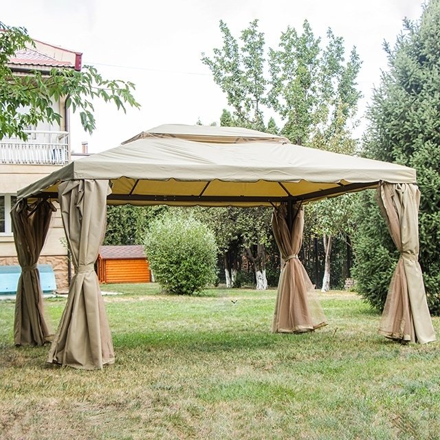 Садовый шатер Garden квадратный Roma бежевый
