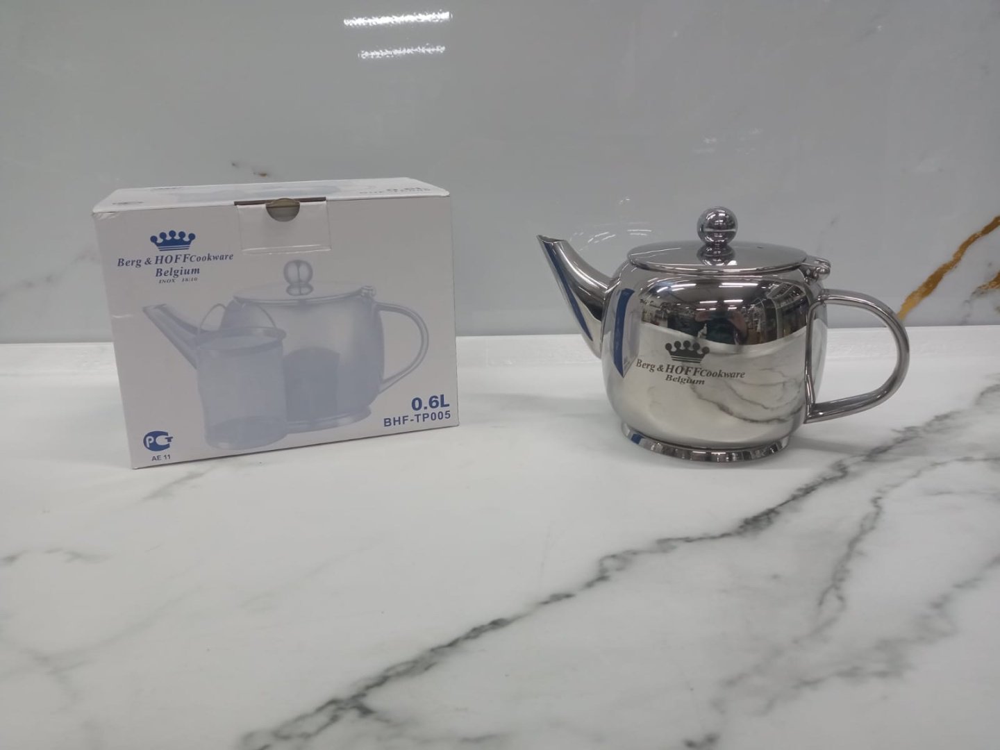 Чайник Berghome ТР-005 ТР-005 0.6 л, нержавеющая сталь