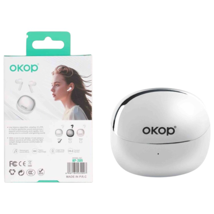 Наушники Okop KP-209 White