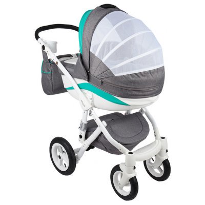 Коляска Adamex Barletta New B2 2в1 gray-turquoise купить,NaN