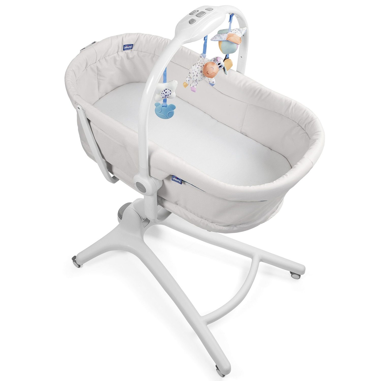 Кроватка-стульчик Chicco Baby Hug 4-в-1 Glacial светло-серый купить,NaN