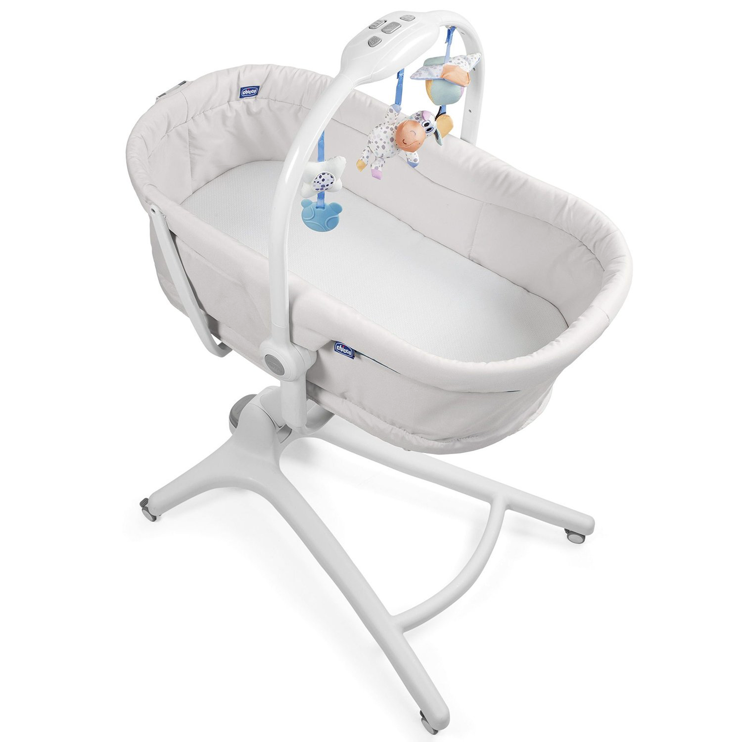 Кроватка-стульчик Chicco Baby Hug 4-в-1 Glacial светло-серый купить,NaN