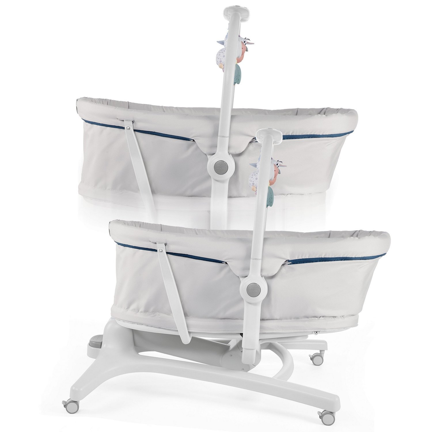 Кроватка-стульчик Chicco Baby Hug 4-в-1 Glacial светло-серый купить,NaN