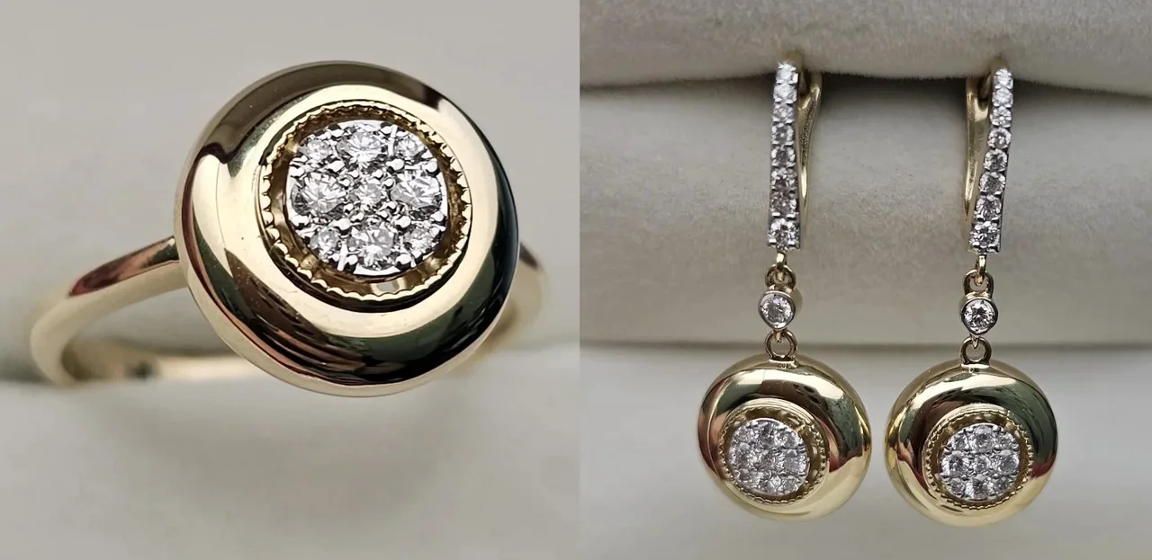 Комплект Deimantas 114884174 19р 0,21ct 0,52ct.