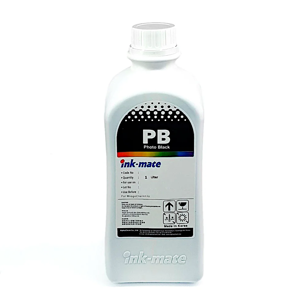 Чернила водорастворимые Ink-Mate HIMB-9860 Photo Black для HP Designjet T120/T520/T610/T620/T770/T790 1000мл фото-черные