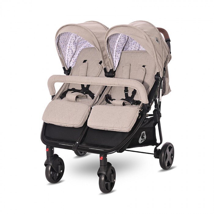 Коляска для двойни Lorelli Duo 2115 Beige String  купить,NaN