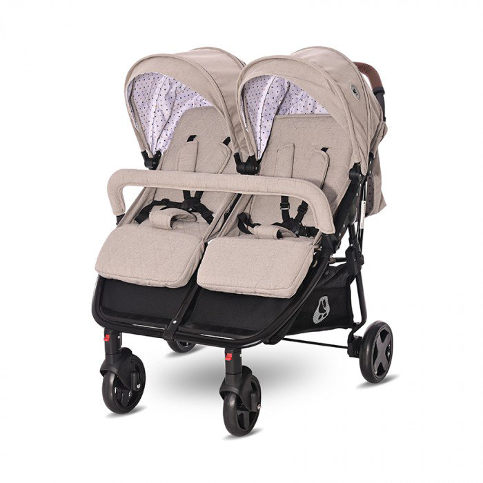 Коляска для двойни Lorelli Duo 2115 Beige String  купить,NaN