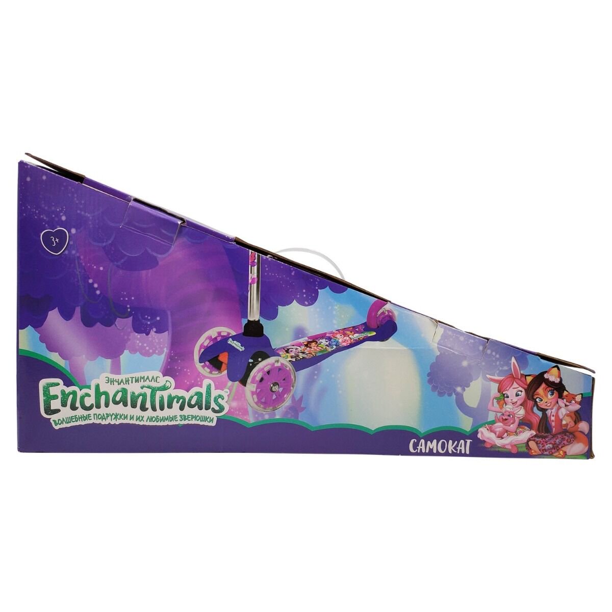 Самокат 1toy Enchantimals фиолетовый купить,NaN