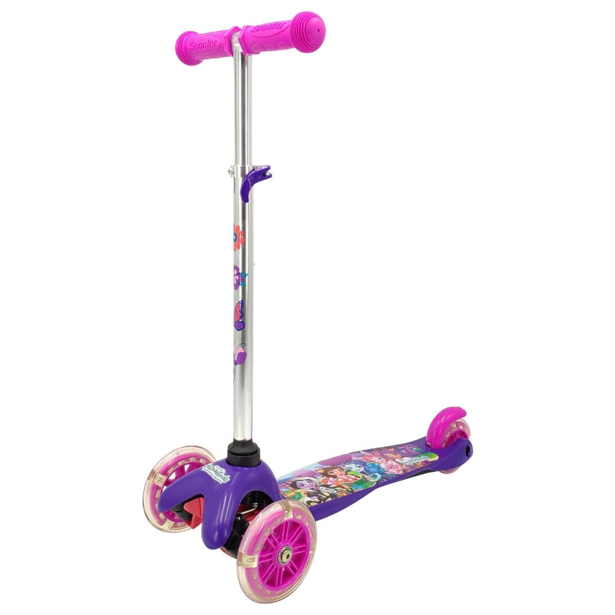Самокат 1toy Enchantimals фиолетовый купить,NaN
