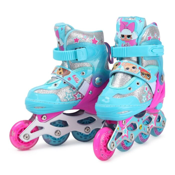 Ролики 1toy LOL размер S 30-33 голубые купить,NaN