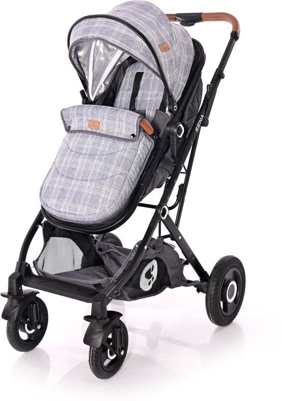 Коляска-трансформер 3в1 Lorelli Sena 2000  Grey Squared купить,NaN