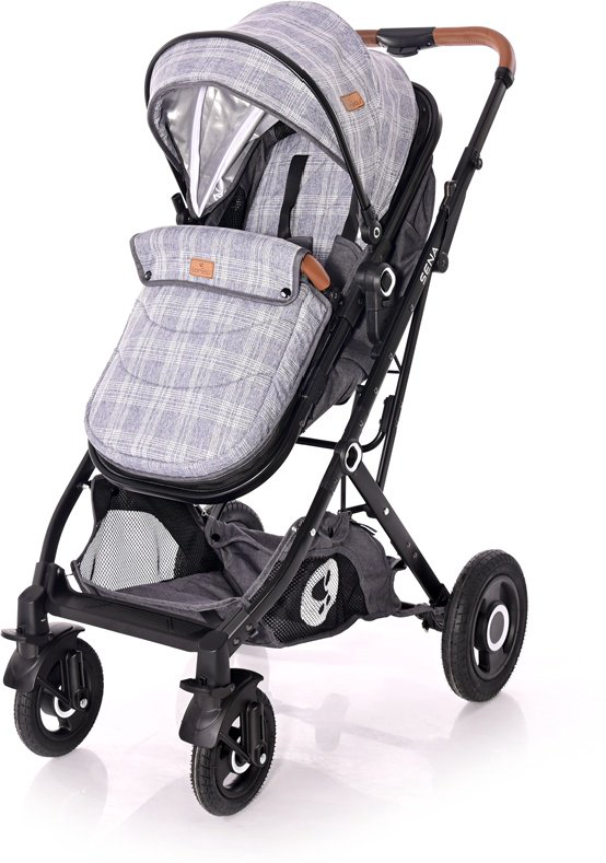 Коляска-трансформер 3в1 Lorelli Sena 2000  Grey Squared купить,NaN
