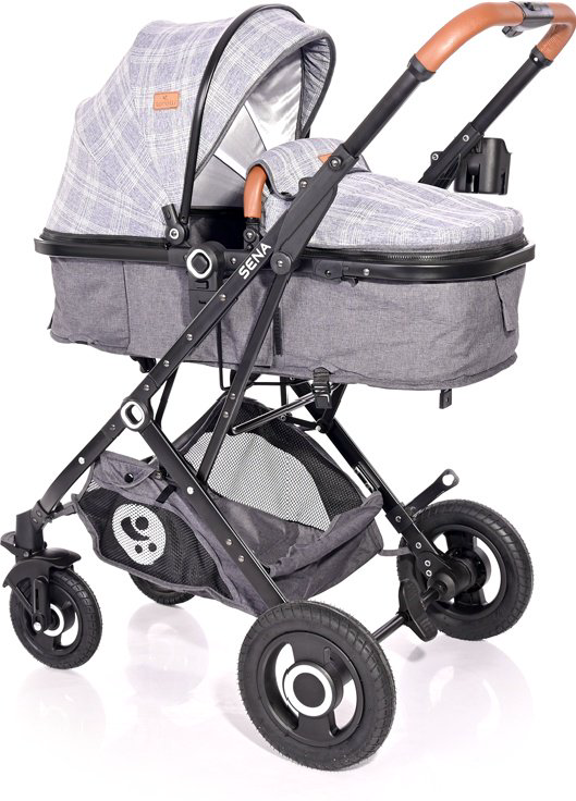 Коляска-трансформер 3в1 Lorelli Sena 2000  Grey Squared купить,NaN