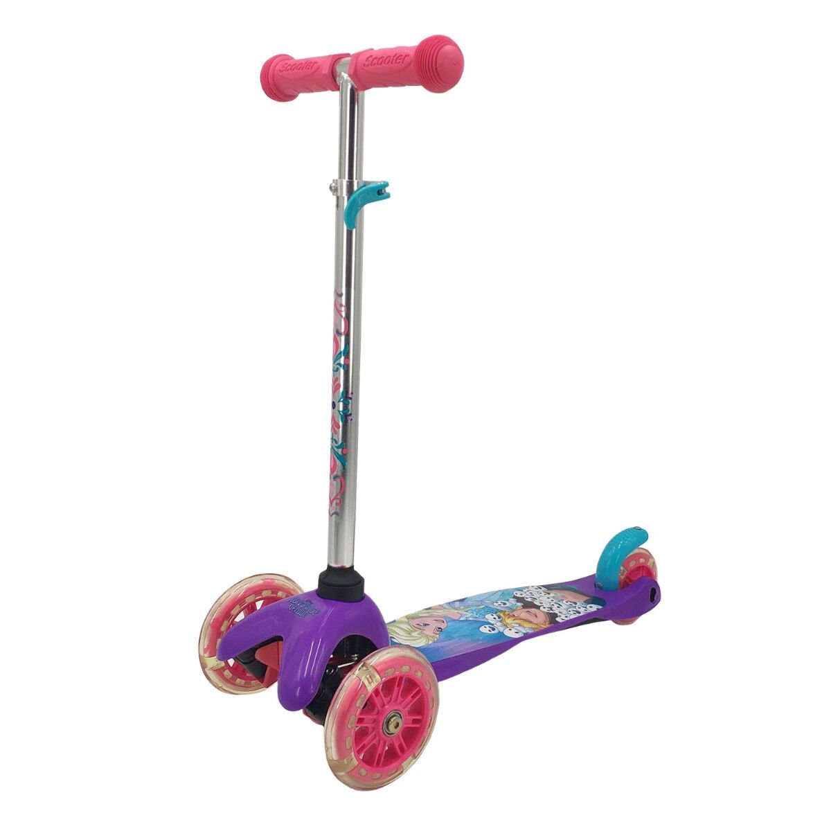 Самокат 1toy  Disney  Холодное сердце фиолетовый купить,NaN