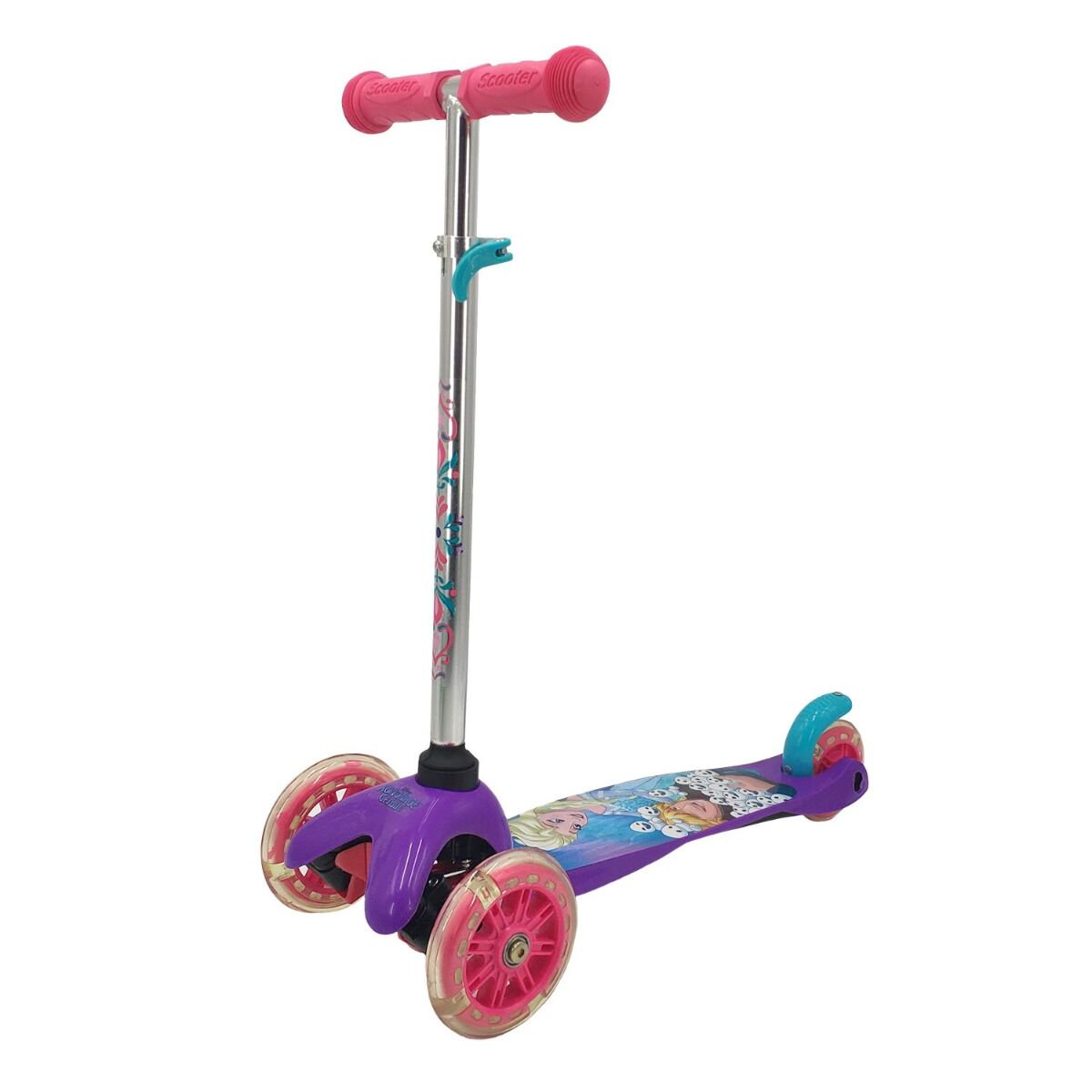 Самокат 1toy  Disney  Холодное сердце фиолетовый купить,NaN