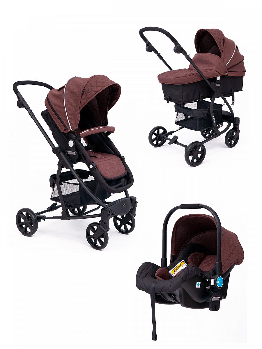 Коляска 2в1 Tomix Bloom Dark Brown/Black купить,NaN