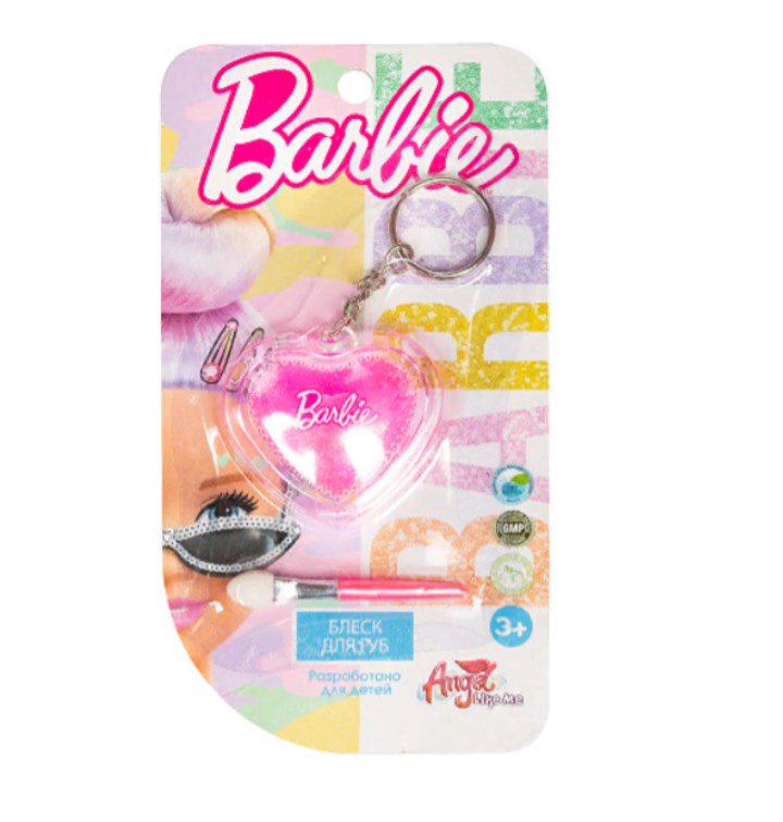 Игровой набор Angel Like Me Блеск для губ Barbie Сердце-брелок купить,NaN