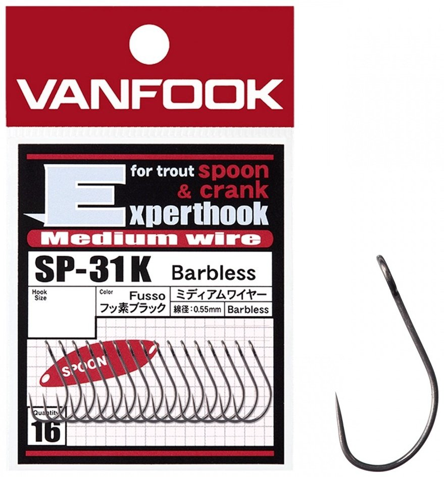 Крючок для рыбалки Vanfook 4949146035254 одинарный черный 16 шт купить,NaN
