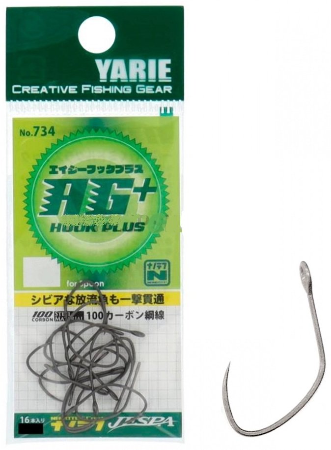 Крючок для рыбалки Yarie 4511135039668 одинарный серебристый 16 шт купить,NaN