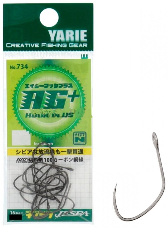 Крючок для рыбалки Yarie 4511135039668 одинарный серебристый 16 шт купить,NaN