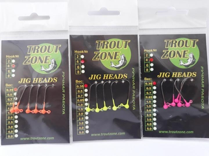 Крючок для рыбалки Trout Zone TZ035 6 розовый джиговый черный 5 шт купить,NaN