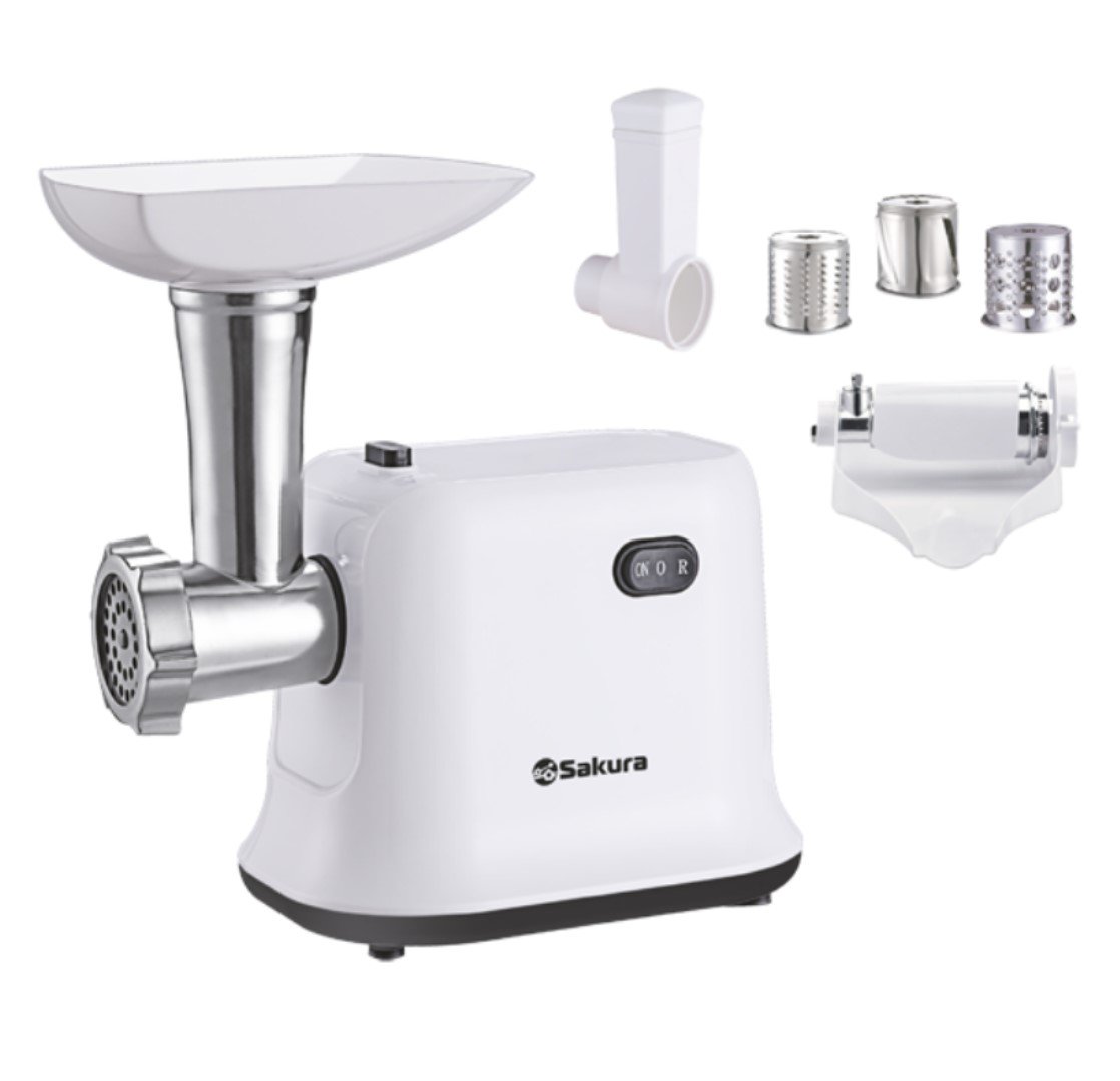 Мясорубка Sakura SA-6420STW белая
