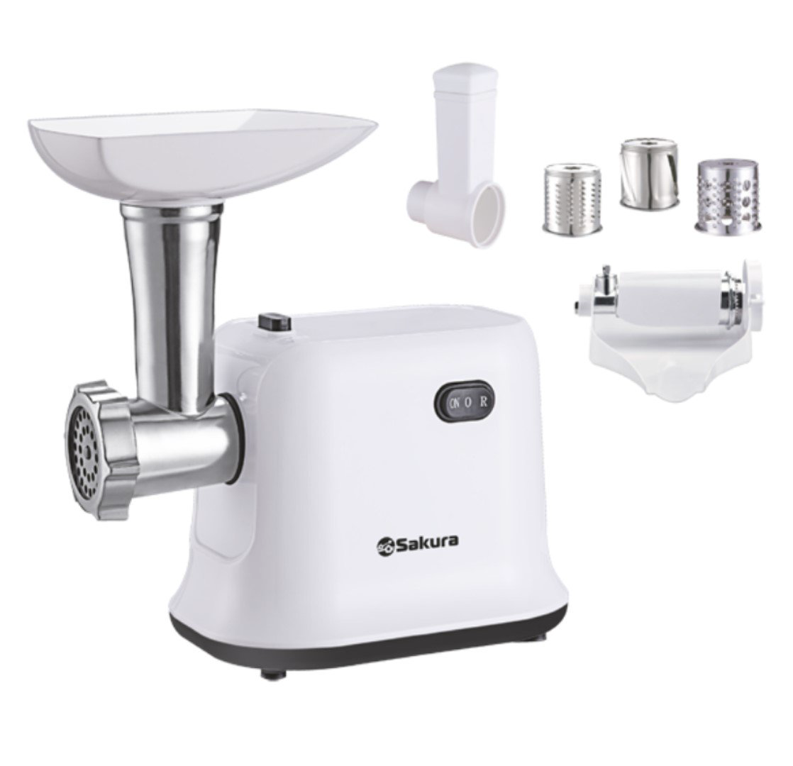 Мясорубка Sakura SA-6420STW белая купить,NaN