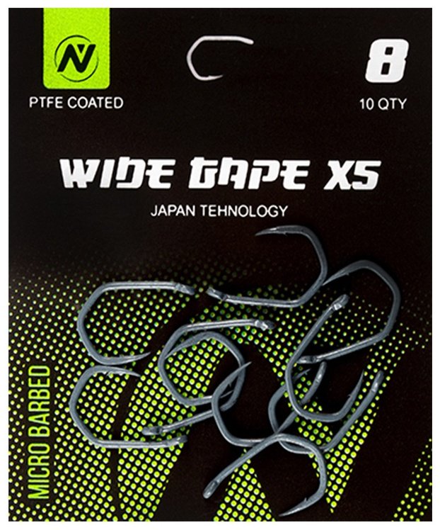 Крючок для рыбалки VN Tackle VNH-121008 карповый черный 10 шт купить,NaN