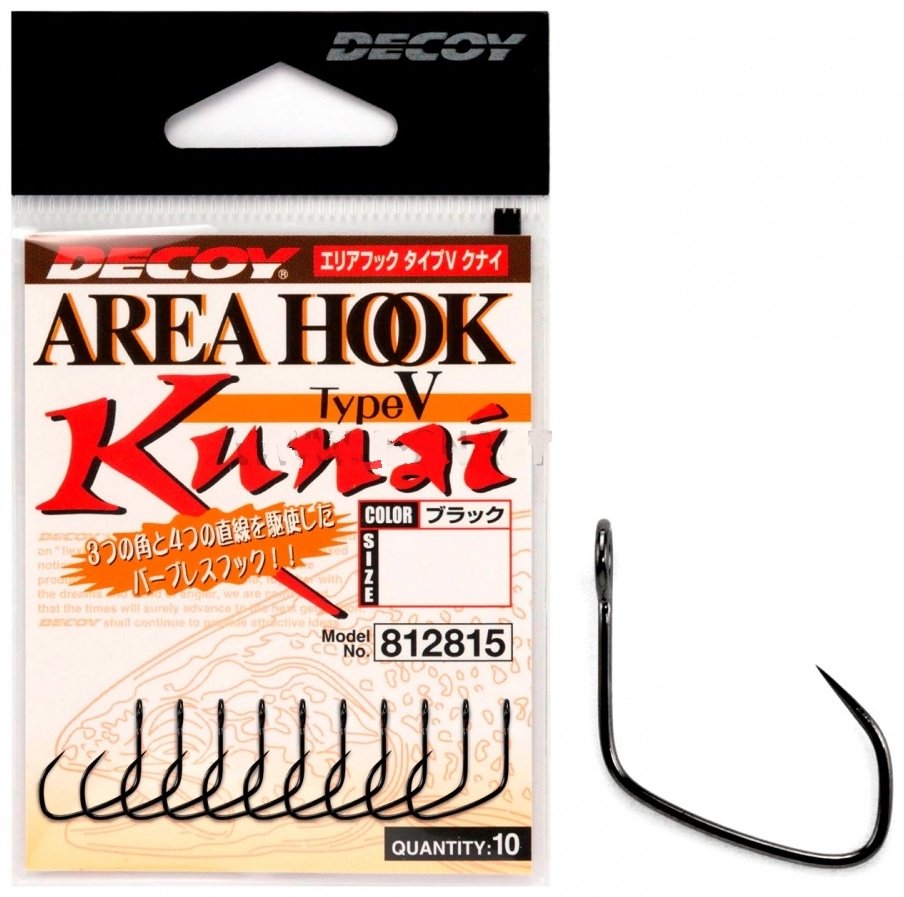 Крючок для рыбалки Decoy 4989540812808 одинарный серебристый 10 шт купить,NaN