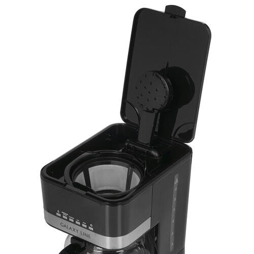 Кофеварка Galaxy Line GL 0711 черная купить,NaN