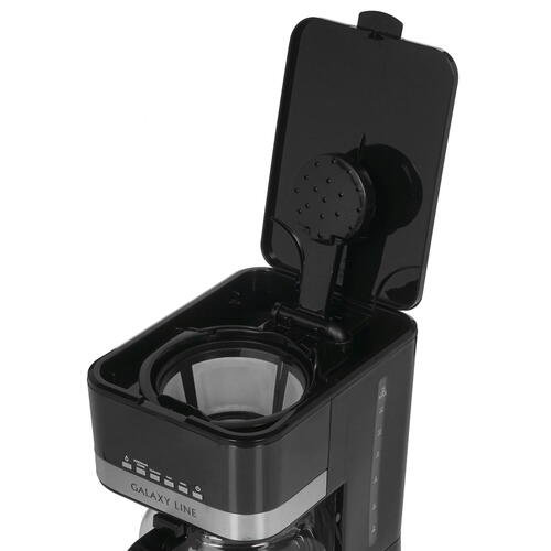 Кофеварка Galaxy Line GL 0711 черная купить,NaN
