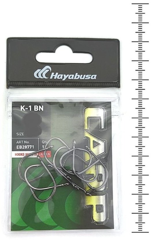 Крючок для рыбалки Hayabusa EB28771-2 одинарный черный 10 шт
