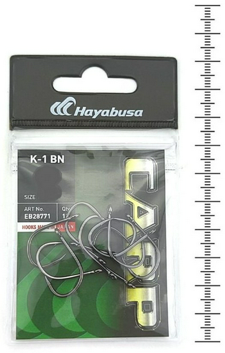 Крючок для рыбалки Hayabusa EB28771-2 одинарный черный 10 шт