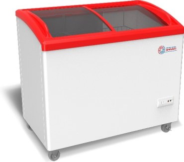 Морозильник Shivaki SFA 139 330 л белый-красный
