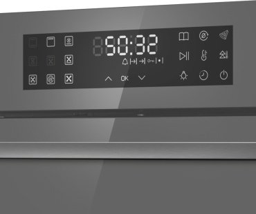 Духовой шкаф MAUNFELD EOEH7614LGR серый купить,NaN