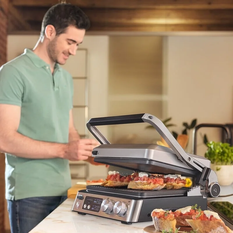 Электрогриль Braun CG7044 серебристый купить,NaN