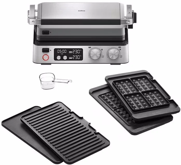 Электрогриль Braun CG7044 серебристый купить,NaN
