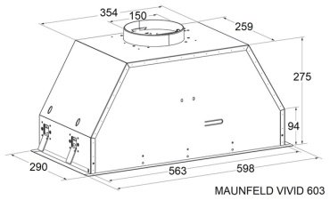 Вытяжка MAUNFELD VIVID 603EM серебристый