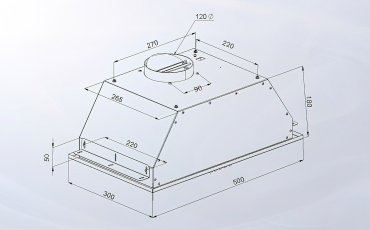 Вытяжка Artel ART Canopy 350 Black черный