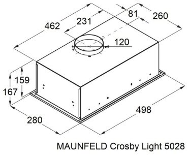 Вытяжка MAUNFELD Crosby Light 5028 черный купить,NaN