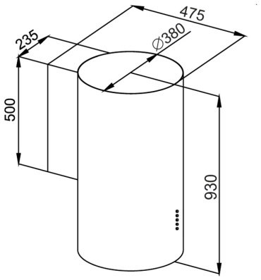 Вытяжка MAUNFELD Lee Wall 39 черный купить,0