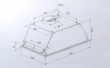 Вытяжка Artel Canopy 350 GREY серый - ForteMarket Вытяжка Artel Canopy 350 GREY серый купить,39990